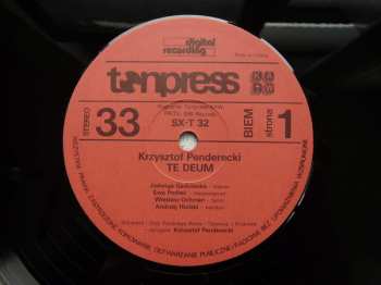 LP Krzysztof Penderecki: Te Deum / Lacrimosa