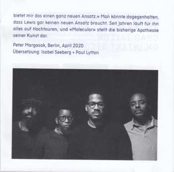 CD James Brandon Lewis Quartet: Molecular