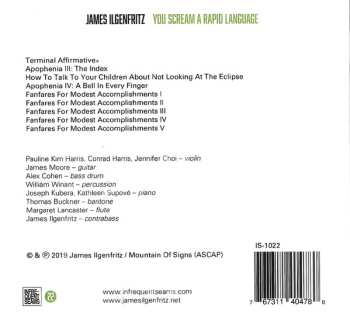 CD James Ilgenfritz: You Scream A Rapid Language