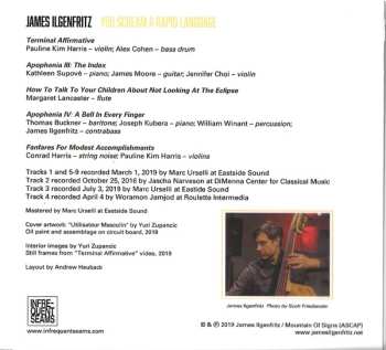 CD James Ilgenfritz: You Scream A Rapid Language