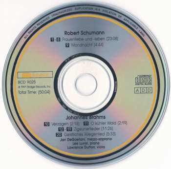 CD Jan DeGaetani: In Concert, Volume Two