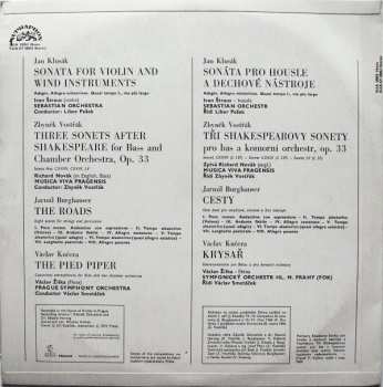 LP Jarmil Burghauser: Sonata For Violin And Wind Instruments / Three Sonets After Shakespeare / The Roads / The Pied Piper + BOOKLET