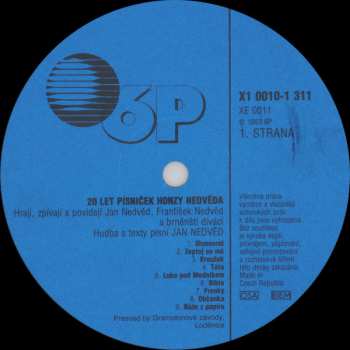 LP Jan Nedvěd: 20 Let Písniček Honzy Nedvěda