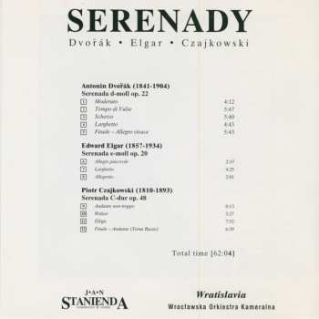CD Jan Stanienda: Serenady - Dvorák * Elgar * Czajkowski