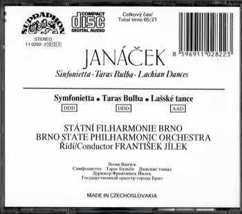 CD Leoš Janáček: Sinfonietta / Taras Bulba / Lachian Dances