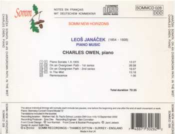 CD Leoš Janáček: Piano Music:  Sonata I.X.1905, On An Overgrown Path, In The Mist, Reminiscence