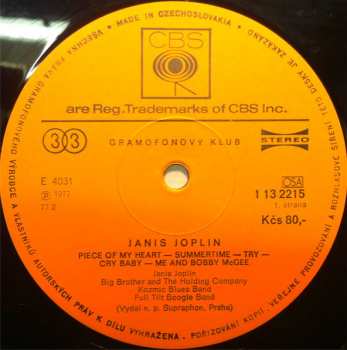 LP Janis Joplin: Janis Joplin