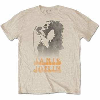 Merch Janis Joplin: T-Shirt Working The Mic 