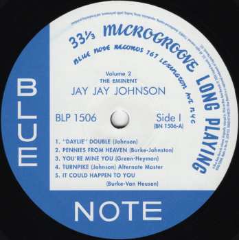 LP J.J. Johnson: The Eminent Jay Jay Johnson Volume 2