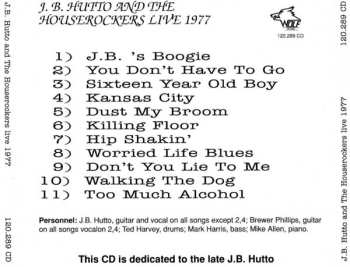 CD J.B. Hutto & The Houserockers: Live 1977