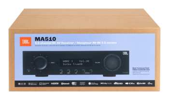 Tontechnik JBL MA510 - Av Zesilovač 5.2, 75 W, 8k, Wi-fi, Bluetooth, Dolby Vision - Černý