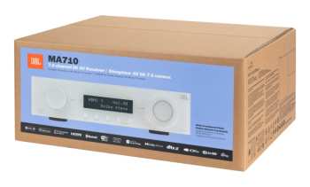 Tontechnik JBL MA710 - Av Zesilovač 7.2, 110 W, 8k, Wi-fi, Bluetooth, Dolby Atmos + Vision - Bílý