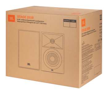 Tontechnik JBL Stage 250B - 2-pásmové Regálové Reprosoustavy, 75 W Rms, 5,25" - černá