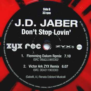 LP J.D. Jaber: Don't Stop Lovin' CLR