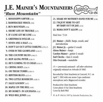 CD J.E. Mainer's Mountaineers: Run Mountain