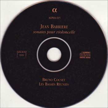 CD Bruno Cocset: Sonates Pour Le Violoncelle Avec La Basse Continüe