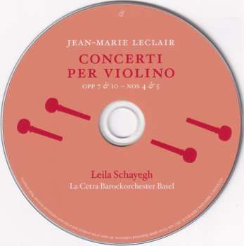 CD Leila Schayegh: Concerti Per Violino, Vol. III (Op. 7 &10 – Nos 4 & 5)