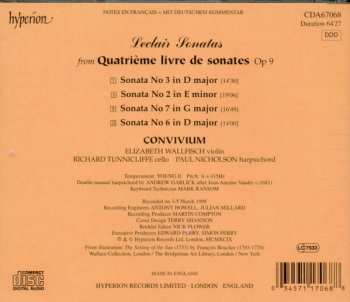 CD Jean Marie Leclair: Sonatas From The Quatrième Livre De Sonates, Op 9