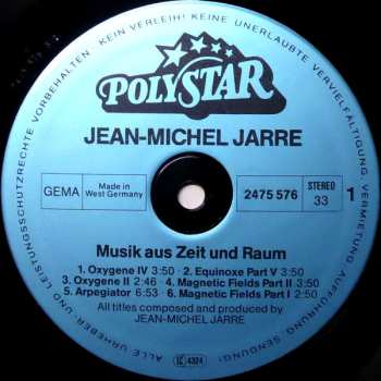 LP Jean-Michel Jarre: Musik Aus Zeit Und Raum