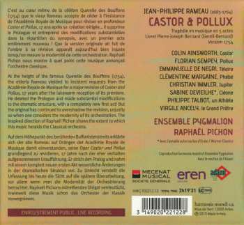 2CD/Box Set Raphaël Pichon: Castor & Pollux (1754)
