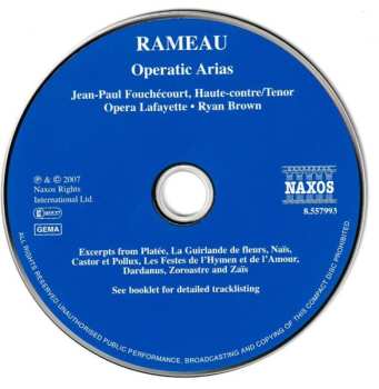 CD Jean-Philippe Rameau: Operatic Arias