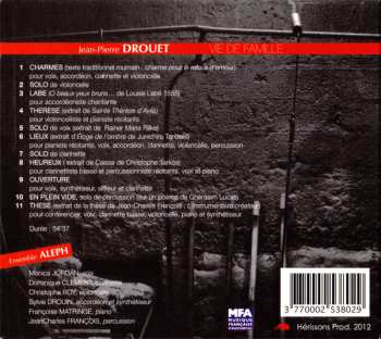 CD Jean-Pierre Drouet: Vie De Famille