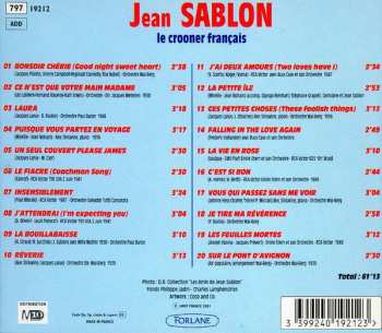 CD Jean Sablon: Le Crooner Français