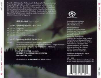 SACD The London Philharmonic Orchestra: Symphony NO. 2 In D - Symphony NO. 7 In C