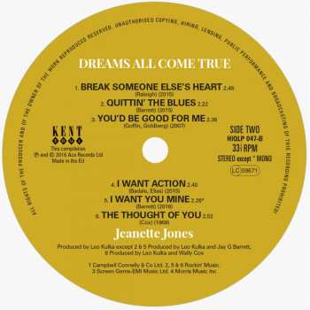 LP Jeanette Jones: Dreams All Come True
