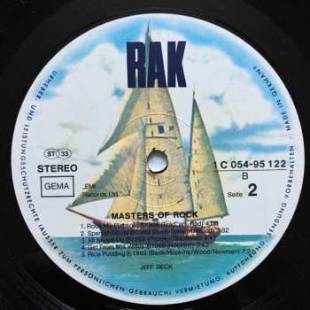 LP Jeff Beck: Masters Of Rock