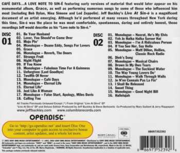 2CD Jeff Buckley: Live At Sin-é