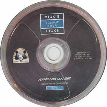 3CD/Box Set Jefferson Starship: BB Kings Blues Club Ny 2007 Mick's Picks Volume 4