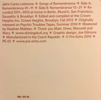 LP Jefre Cantu-Ledesma: Songs Of Remembrance LTD