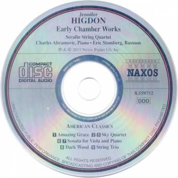 CD Jennifer Higdon: Early Chamber Works