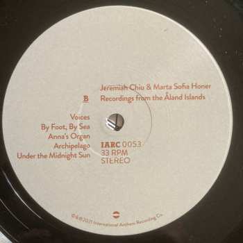 LP Jeremiah Chiu: Recordings From The Åland Islands