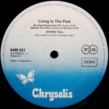 2LP Jethro Tull: Living In The Past