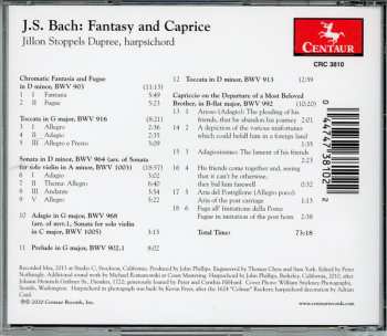 CD Jillon Stoppels Dupree: J.S. Bach: Fantasy And Caprice