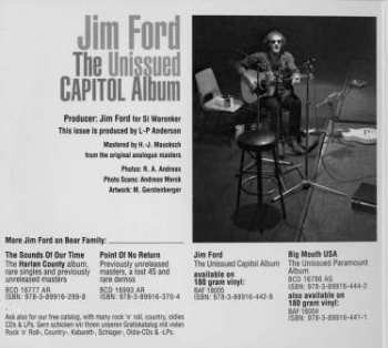 CD Jim Ford: The Unissued Capitol Album
