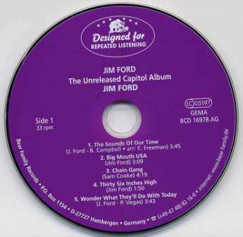 CD Jim Ford: The Unissued Capitol Album