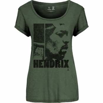 Merch Jimi Hendrix: Frauen Scoop Neck T-Shirt Let Me Live 
