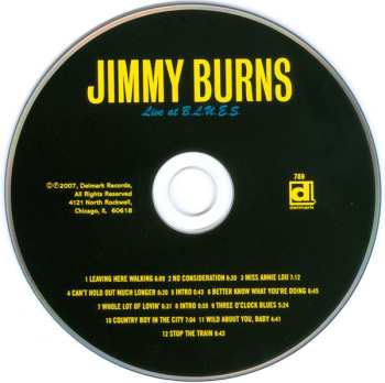 CD Jimmy Burns: Live At B.L.U.E.S