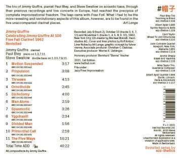 CD Jimmy Giuffre: Free Fall Clarinet 1962 Revisited