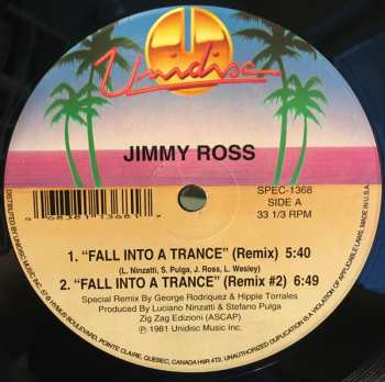 LP Jimmy Ross: Fall Into A Trance / First True Love Affair