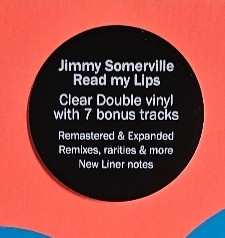 2LP Jimmy Somerville: Read My Lips CLR