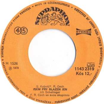 SP Jiří Schelinger: Jahody Mražený / Jsem Prý Blázen Jen