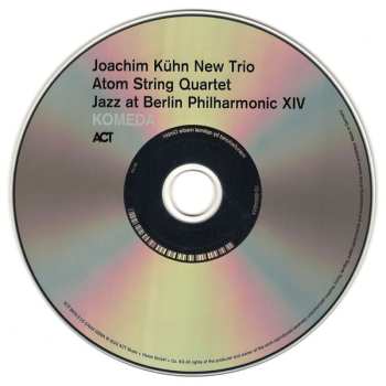 CD Joachim Kühn New Trio: Jazz At Berlin Philharmonic XIV - Komeda