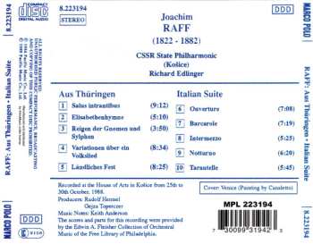CD Joseph Joachim Raff: Aus Thüringen (Suite) / Italian Suite