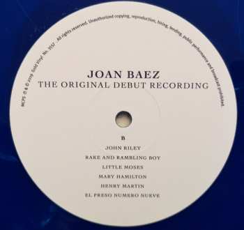 LP Joan Baez: Joan Baez (The Original Debut Recording)  LTD | CLR