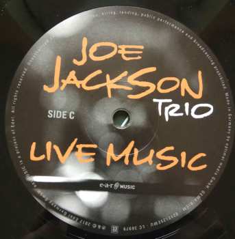 2LP Joe Jackson Trio: Live Music Europe 2010