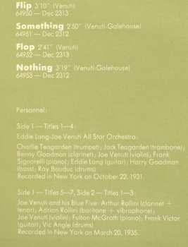 LP Joe Venuti: Nothing But Notes 1931 - 1939